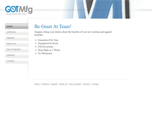 Tablet Screenshot of gotmfg.com